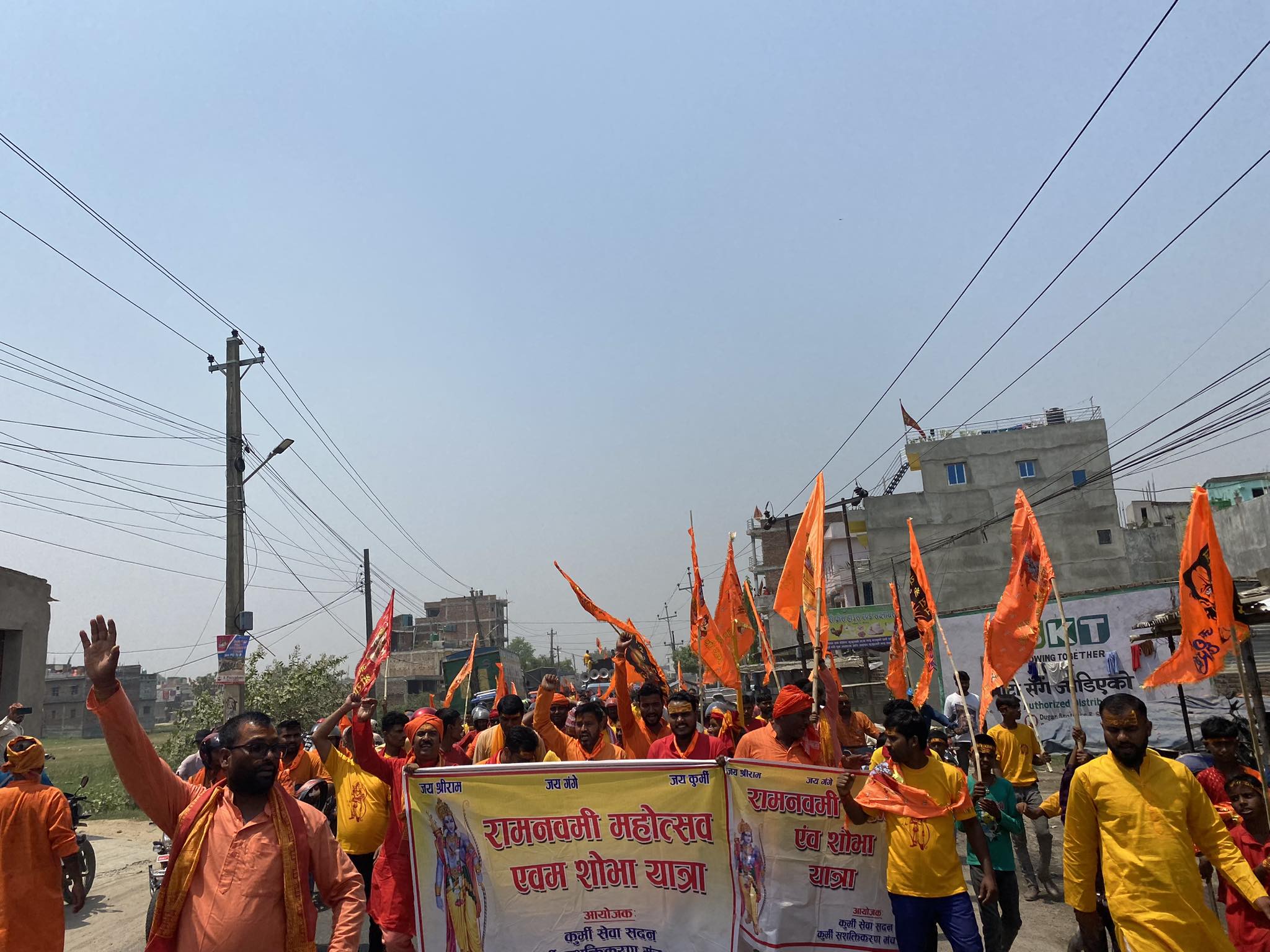 रामनवमीको अवसरमा वीरगंजमा भव्य जुलुसको साथै श्रीरामजानकी मन्दिरमा आज राम जन्मोत्सव मनाइदैं